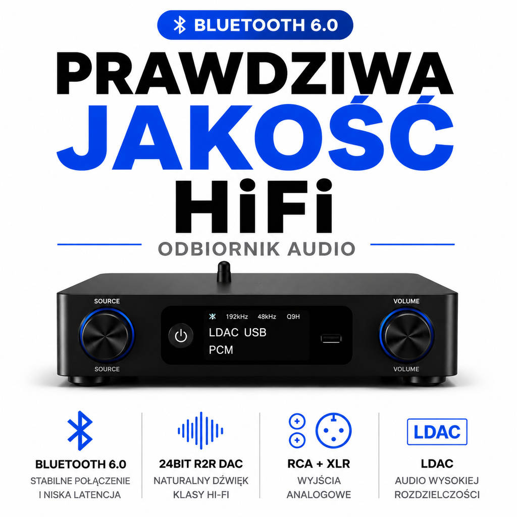 Adapter Bluetooth Hi-Fi 6.0